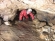 Crawling in Speedwell Mine in the cave system